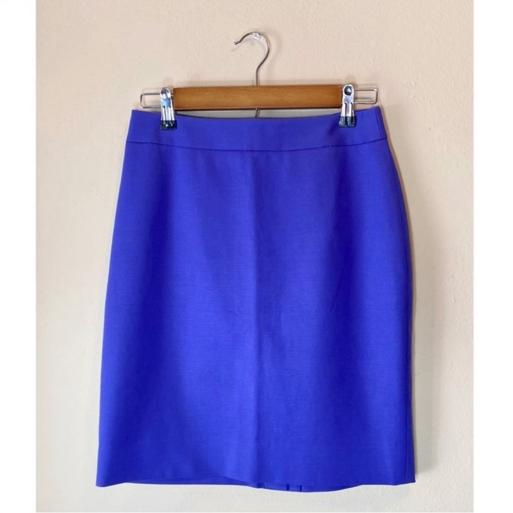 Kate Spade Mini Tapered Royal Blue Pencil Skirt